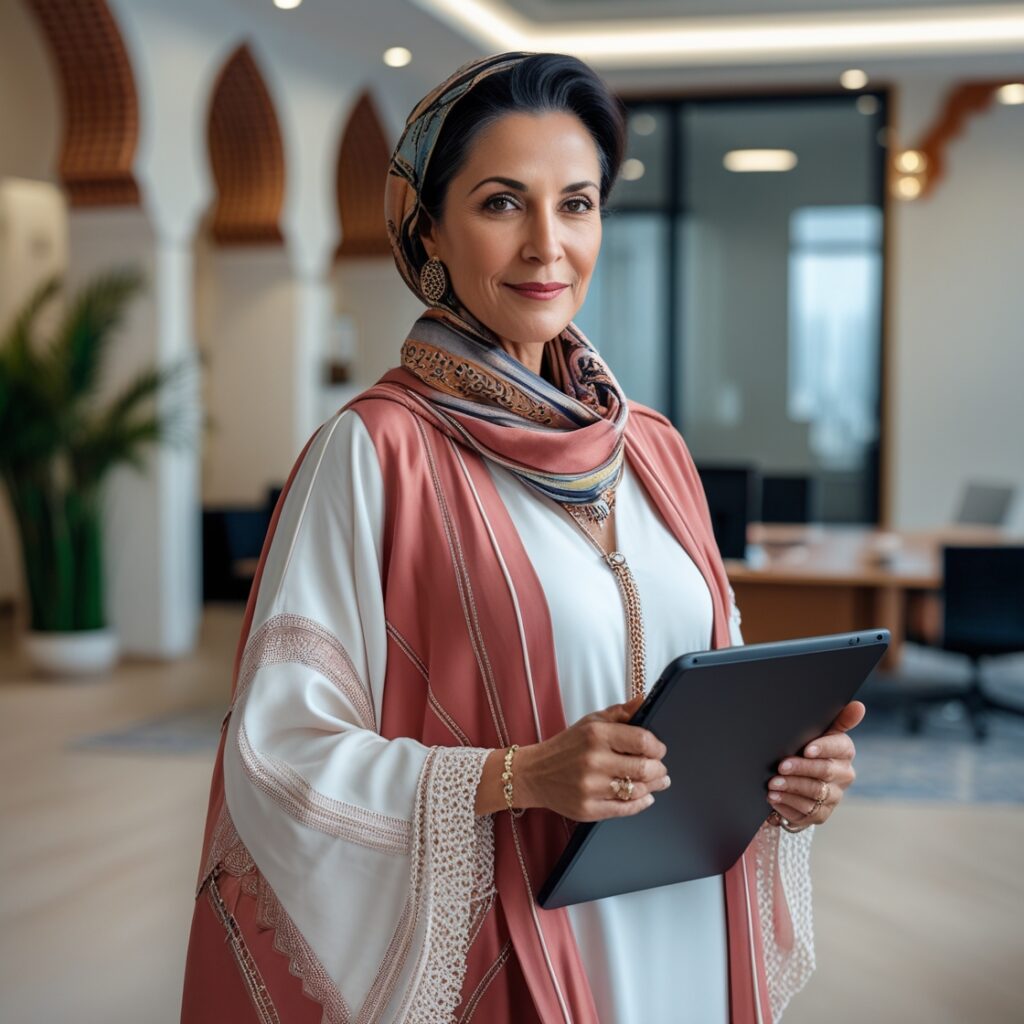 leonardo phoenix 10 a 50yearold moroccan businesswoman standin 1